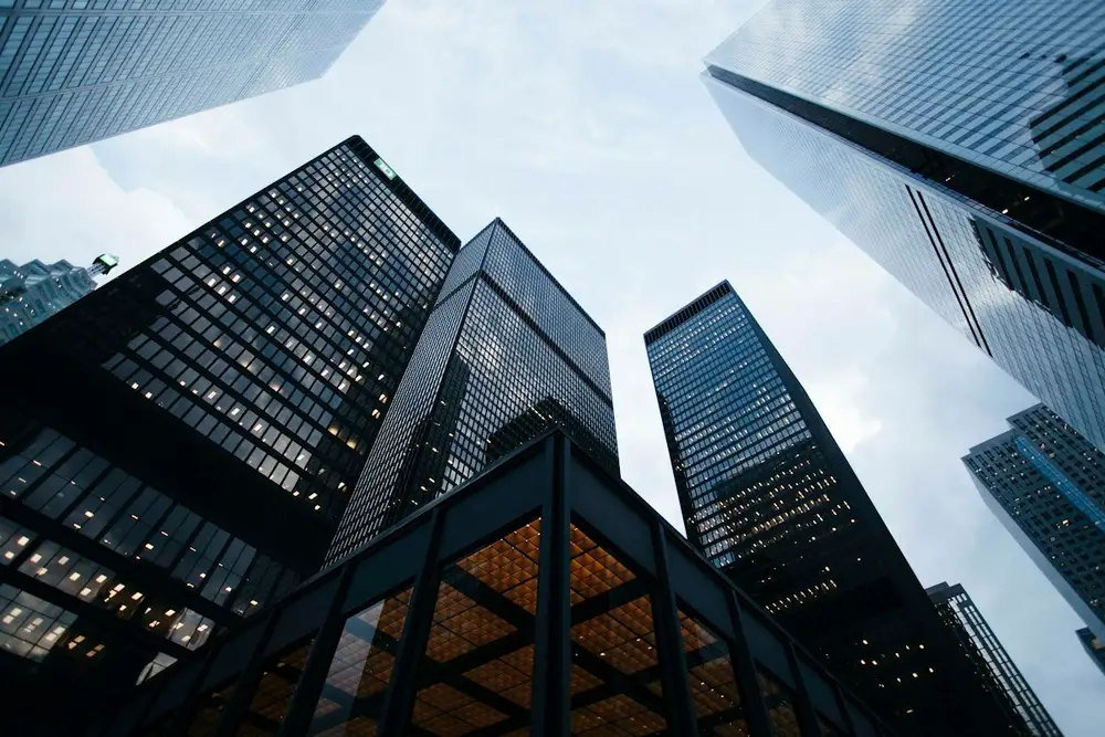 City business district