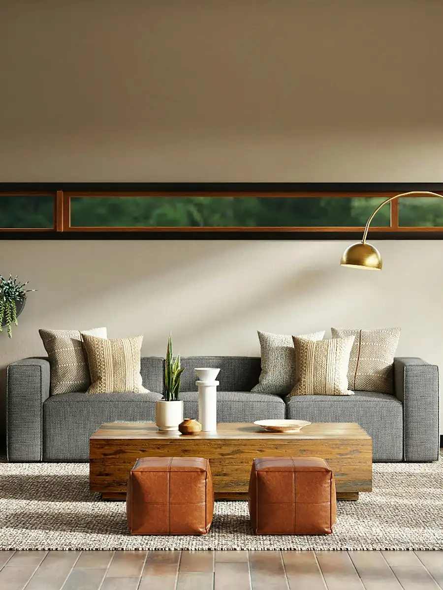 Luxurious harmonious contemporary interior